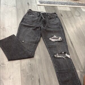 PacSun Women's Distressed Black Jeans